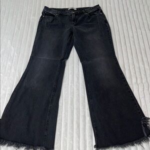 Free People Black Flared Jeans